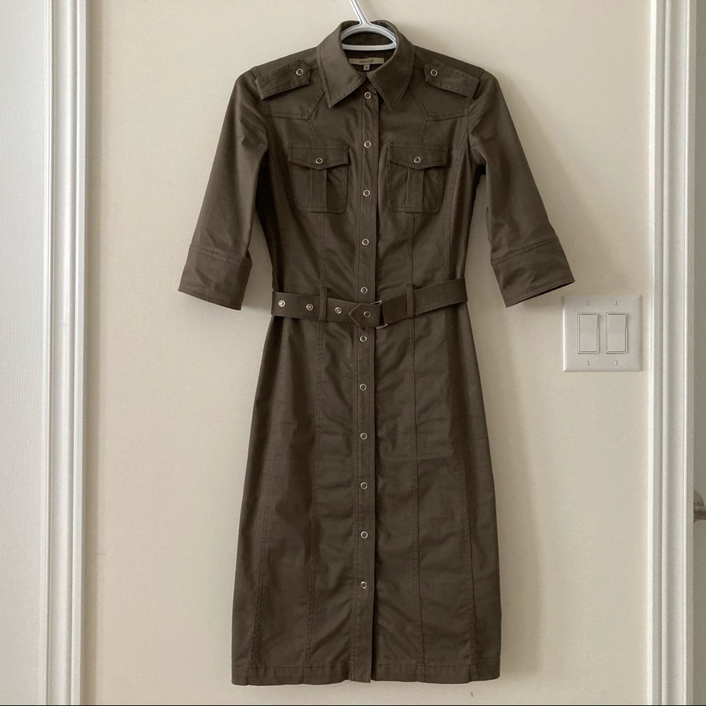 RW & Co Button Down Army Dress with Belt Size 00